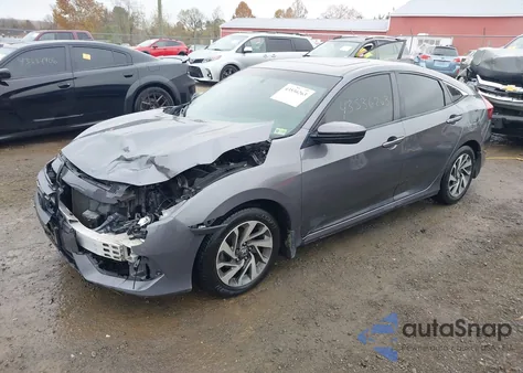 2018 Honda Civic Ex from USA, damaged, VIN 2HGFC2F72JH583509